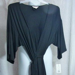 Wrap Kimono Robe Black NWT